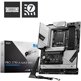 Resim MSI Pro Z790-A Max WiFi DDR5 Intel Z790 Soket 1700 DDR5 7800 OC MHz ATX Gaming Anakart MSI