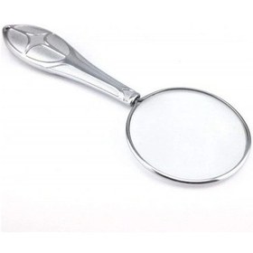 Resim Gümüş Renkli 5x - 45 Mm Zarif Işlemeli Özel Tasarlanmış Büyüteç Mg18155-8 