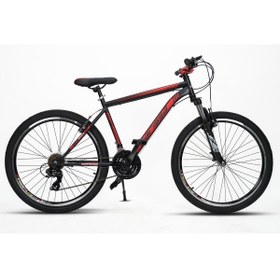 Resim Sarissa Moon 26" Jant Ön Amortisörlü Shimano 21 Vites Wake Gidon V Fren Dağ Bisikleti Siyah Kırmızı 