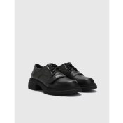 Resim İLVİ Natal Deri Kadın Siyah Oxford Ayakkabı 