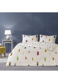 Resim Taç Jullian Ranforce Tek Kişilik Nevresim Takımı Kremrengi 000000001000049283 Krem 