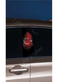 Resim Araç Kapı Direk Kaplama Folyosu Desenli Drk22 Sağ Sol Takım 2 Adet - 22x50 Cm 