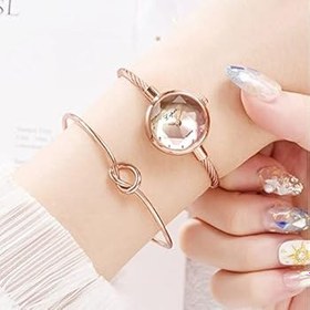 Resim Generisch Bayan Saatler Kol Saati Bayan Klasik Moda Bayan Kuvars Saat Çelik Kayış Bayan Saati Çocuklar İçin Telefonsuz 