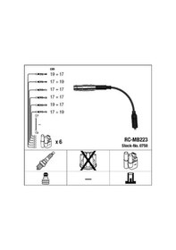 Resim Mercedes Ml320 W163 Buji Kablosu 1998-2003 Ngk 0758 