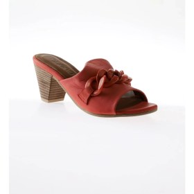 Resim Bueno Shoes Mercan Deri Kadın Topuklu Terlik 