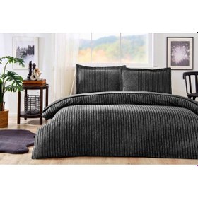 Resim Özdilek Ranforce Noir Tek Kişilik Nevresim Takımı Siyah 