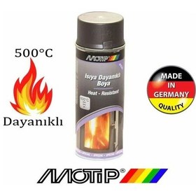 Resim Motip Isıya Dayanıklı Sprey Boya 500 Cc Antrasit Gri 400 Ml 