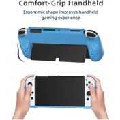 Resim Dobe Nintendo Switch OLED El Destekli Grip Tasarımlı Koruyucu Silikon Kılıf 