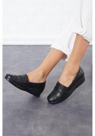 Resim Celira Siyah Günlük Rahat Taban Anne Ayakkabı Hs00326 Siyah 
