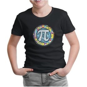 Resim Matematik - Pi 5 Siyah Çocuk Tshirt 