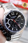 Resim Lee Cooper Gümüş Beyazkasa Kordon Siyah Kadran Kronometreli Takvimli Erkek Kol Saati Lc07067.350 