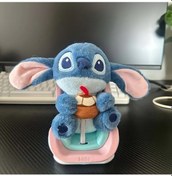 Resim Honeybeeshop Disney Stitch Araba Klipsi Arac Icin Hava Kanalı Dekoru Mavi Mor Fan Aksesuarı 