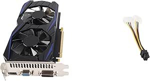 Resim Oyun Grafik Kartı, GTX550TI 6GB 192bit GDDR5 Fan Grafik Kartı Yüksek Tanımlı Multimedya Arayüzü, VGA, DirectX 11 API Için DVI desteği. (GTX550TI 6GB) 