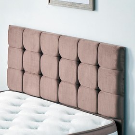 Resim Rama Tek Kişilik Yatak Başlığı - 120 cm Sütlü Kahve Kumaş Başlık 
