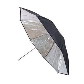 Resim Ayex 33" 84 CM Siyah Gümüş Stüdyo Reflektör Şemsiyesi 