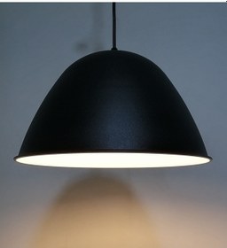 Resim Riolight Retro Siyah Içi Beyaz Tekli Metal Sarkıt Çap: 28Cm (538289433) 