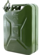 Resim markentegra Metal Benzin Bidonu 20 Litre Akaryakıt Mazot Taşıma Doldurma Depolama Bidonu + Aktarma 