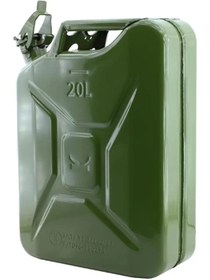 Resim markentegra Metal Benzin Bidonu 20 Litre Akaryakıt Mazot Taşıma Doldurma Depolama Bidonu + Aktarma 