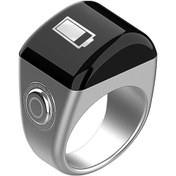 Resim Jeemson Akıllı Zikirmatik Yüzük, 5 Namaz Vakti Hatırlatıcı, Bluetooth, Oled Ekranlı, 18mm Plastik Gümüş 