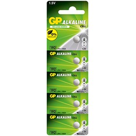 Resim 192 LR41 192 V3GA 1.5 V 5'li Alkalin Düğme Pil GP