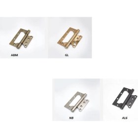 Resim System Menteşe 10 cm Kelebek Bilyalı Saten Nikel 3 mm Nb - SH102 Nb 