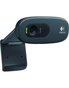 Resim Logitech C270 720P HD Webcam Mikrofonlu Video Çözünürlüğü 1920 x 1080 Siyah Renk 