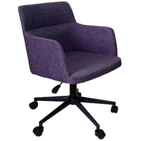 Resim Ofis Koltuğu Siyah Konik Yıldız Ayaklı Döküm Süngerli 