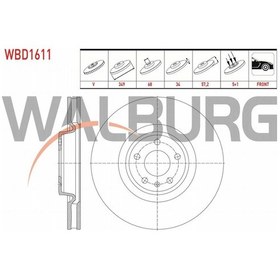 Resim Audı A4-a5-q5-q7 Fren Diski Ön Havalı 5 Bjn 349x34x68x57,2 4m0615301an 