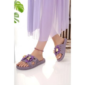 Resim Moda Fırsat Kadın Terlik Kaydırmaz Su Geçirmez Şık Ev Dışarı Plaj Yazlık Günlük Terlik 