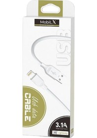 Resim Mobilx Mu-01 Usb To Lightning Şarj Ve Data Kablosu 1m Apple Uyumlu iPhone , 3.1a Hızlı Şarj 