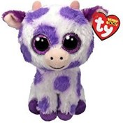 Resim TY Beanie Boos Ethel Mor Benekli İnek 15 Cm 