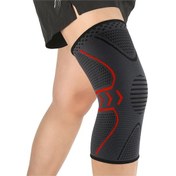 Resim Hombey Spor Diz Koruyucu, Yüksek Esneklikli, Soluk Ve Kayma Önleyici, Kompresyon Desteği, Tekli Paket, Erkek/kadın, L Ab008 Kırmızı 