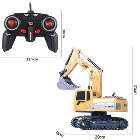 Resim Rc Ekskavatör 2.4 Ghz 6 Kanal 1:24 Rc Mühendislik Aracı Alaşım 