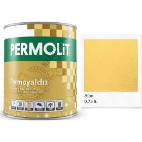 Resim Permolit Isıya Dayanıklı Dekoratif Yaldız Boya Altın 0.75 Lt. 