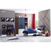 Resim Bubuhome Orion Genç Odası Takımı ( Dolap+ Karyola+komodin+çalışma Masası) 