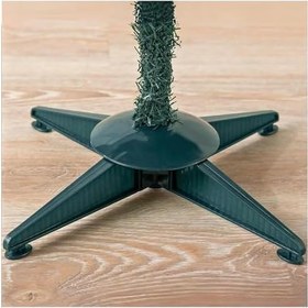 Resim 150 cm Yılbaşı Çam Ağacı, 230 Adet Yoğun Dallı, Yüksek Kaliteli PVC Malzeme, Sallanmaz Plastik Ayak Tabanlı, Kolay Kurulumlu, Ev Ofis İş Yeri Parti Noel Dekorasyonu İçin 150 cm Yılbaşı Çam Ağacı 