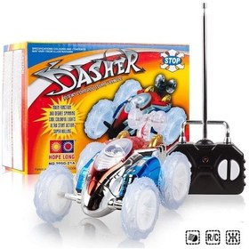 Resim Dasher Uzaktan Kumandalı Araba Takla Atan Çılgın Işıklı Oyuncak 