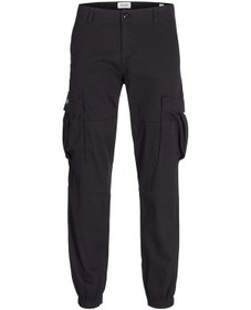 Resim Jack & Jones Jack Jones Erkek Kargo Pantolon 12268261 Siyah 