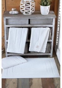 Resim Varol 4 Adet Odelia Serisi Ayak Havlu 50X70 200Gr Beyaz 