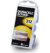 Resim DURACELL 312 NUMARA KULAKLIK İŞİTME CİHAZI PİLİ 6'LI KULAK PİLİ 