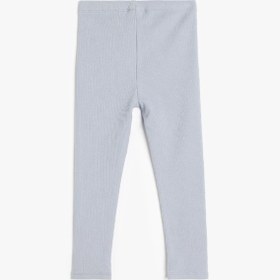 Resim Kız Bebek Pamuklu Beli Lastikli Basic Uzun Tayt 
