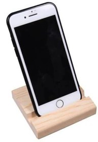 Resim TechnoStation Tüm Marka Ve Modellere Uyumlu Masa Üstü Ahşap Telefon Tutacağı 