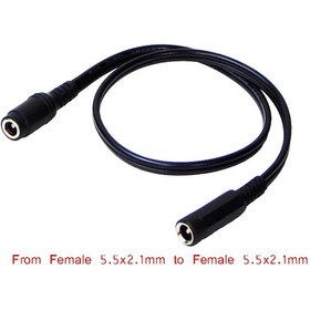 Resim Dc Çevirici - 5.5X2.1 Mm - Dişi - Dişi - 40 Cm 
