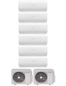 Resim Bosch Multi Split 54000 Btu Dış (36+18) - 6 İç Ünite 12000 - 12000 - 12000 - 12000 - 12000 - 12000 Btu İnverter Klima 