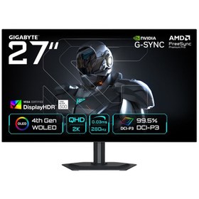 Resim Gigabyte MO27Q28G WOLED 2K QHD 280Hz 0.03Ms, FreeSync Premium Pro,G-SYNC Compatible,DisplayHDR True 