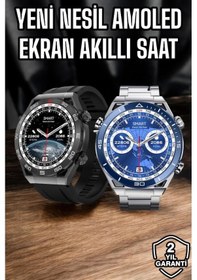 Resim Akıllı Saat Yeni Nesil 2024 Model Metal Kordonlu Bluetooth Bağlantılı 