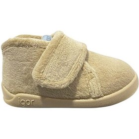 Resim Unisex Çocuk Homie Cırtlı Yumuşak Panduf - Bej 394-arena 