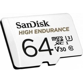 Resim Sandisk High Endurance Microsdxc Hafıza Kartı 64 GB + Adaptör (Dash Camları ve Özel Güvenlik Kameraları Için, 100 Mb/s Okuma, Full Hd ve 4K Videolar Için V30) 
