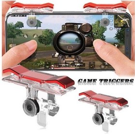 Resim Tüm Telefonlar Için Oyun Adaptörü Pubg Ateş Tetik Düğmesi E9 
