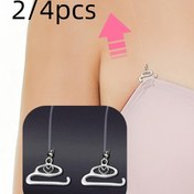 Resim 2'li veya 4'lü Kadınlar İçin Kaymaz Sütyen Askıları - Görünmez, Esnek Olmayan Telden Destekli, Yastıklı, Asimetrik Askısız Spagetti Askılı, Resmi/Gündelik Kıyafetler için - Kaydırmaz Silikon Sütyen Uzatıcı, Dikişsiz Tasarım, Pürüzsüz Yüzey, İç Çamaşırı Temel Parçaları 